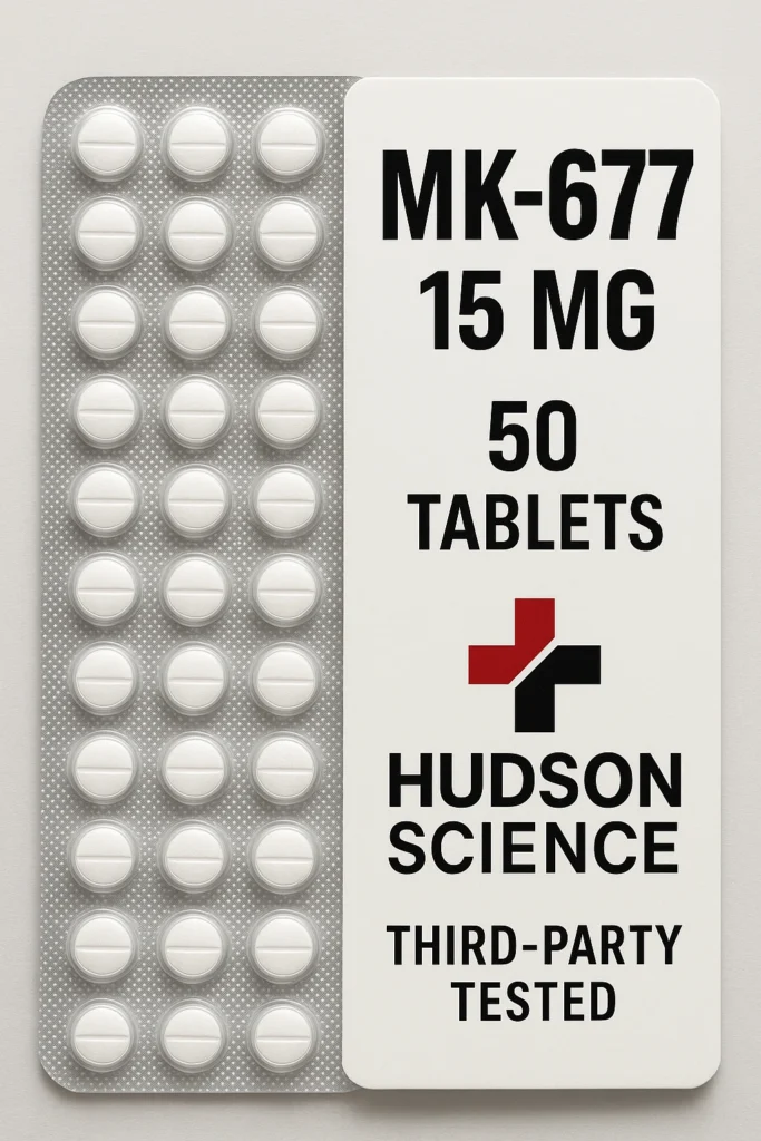 mk 677 15mg x 50 – hudson science (third party tested, second image)